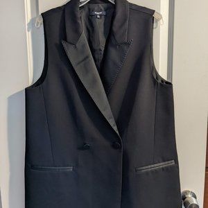 NWOT Madewell Black Vest Blazer sz XL
